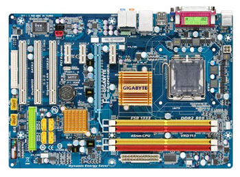 MB GIGABYTE P4 INTEL EP41-UD3L SOK775 DDR2+SB &GIGA LAN مستعمل ,Desktop Mainboard