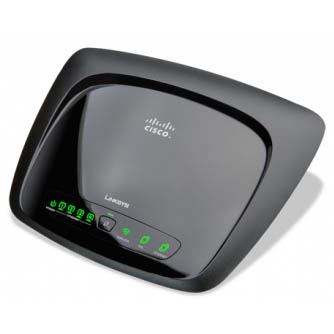 ADSL2 + MODEM+ROUTER+ 4PORT +ACCESSPOINT WIRELESS-N 270M LINKSYS WAG120N مستعمل ,Used Router