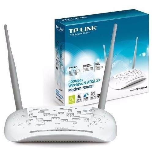 ADSL2 MODEM+ROUTER+4PORT+ACCESSPOINT WIRELESS-N 300Mbps TP-LINK TD-W8961N ,ADSL Routers