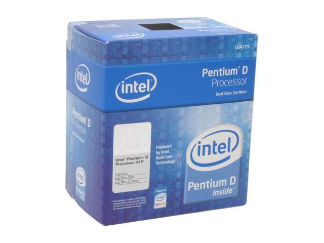CPU INTEL P-D 2.8GHZ PC800 775 4M CACHE 915 TRAY, Desktop CPU
