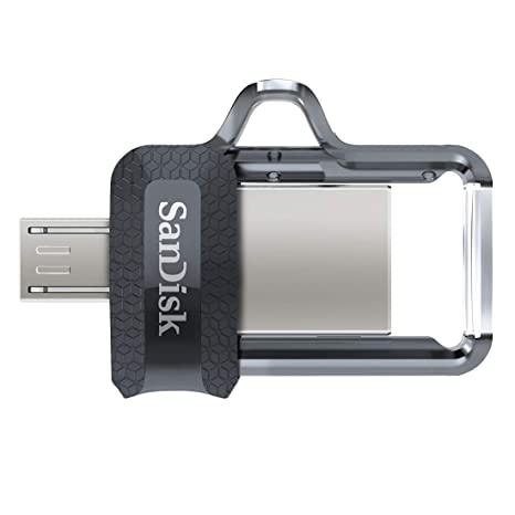 RAM USB 16GB SANDISK DUAL DRIVE M3.0 OTG USB3.0 BLACK, Flash Memory