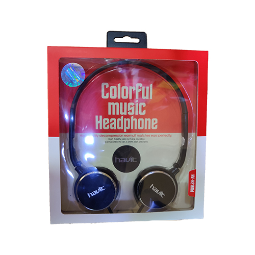HEADPHONE HAVIT HV-H2180D BLACK +MIC ,Headphones & Mics