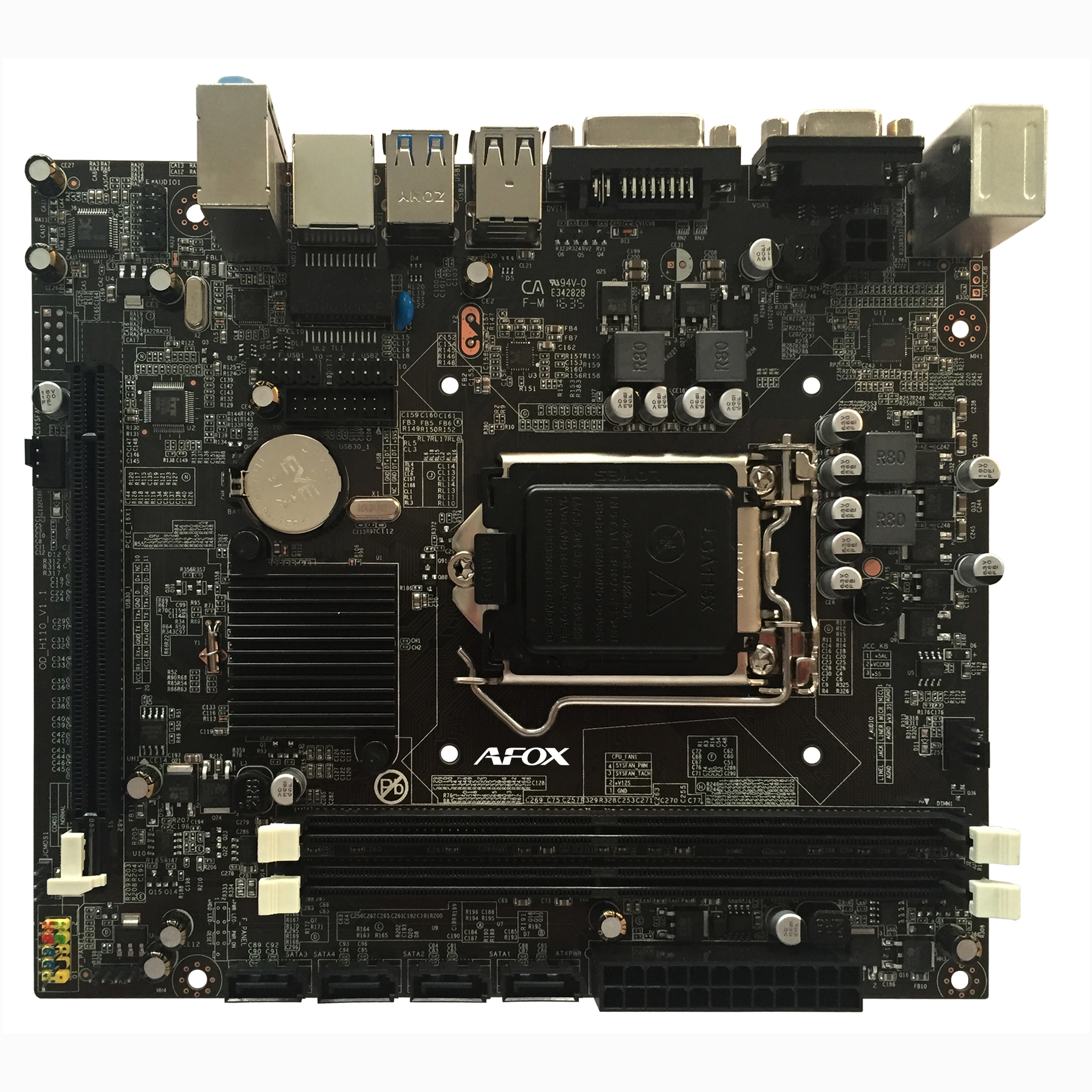 MB AFOX I7 INTEL H110M PRO-VDL SOK1151 DDR4+SB+LAN+USB3+VGA+DVI H110M	 مستعمل ,Other Used Items