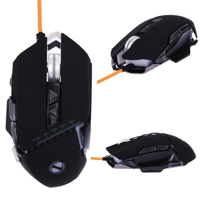MOUSE ZORNWEE Z42/Z3 SERIES GAMING 1600 DPI 7 BOTONS  COLORFULL BACKLIGHIT USB, Mouse