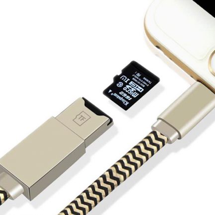 CABLE LIGHTNING + USB CARD READER FOR IPHONE AND IPAD I CONIX, Cable
