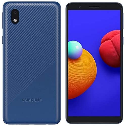 MOBILE PHONE SAMSUNG 5.3 QUAD CORE 1.5GHZ 1GB 16GB DUAL SIM GALAXY A01 CORE BLUE, Android Smartphone