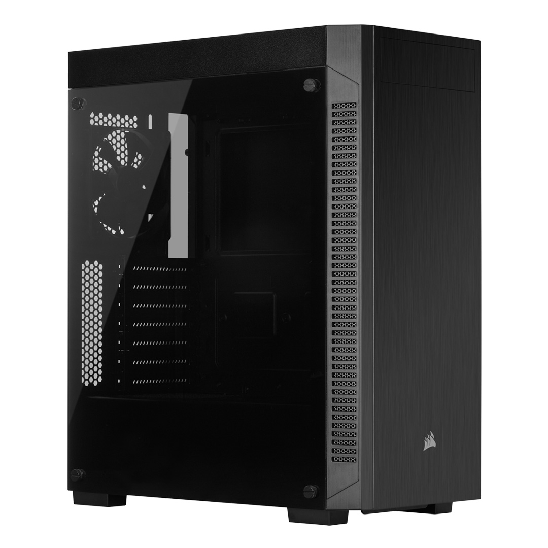 CASE GAMING CORSAIR 110R TEMPERED GLASS MID-TOWER ATX CASE, Case & Power Supply
