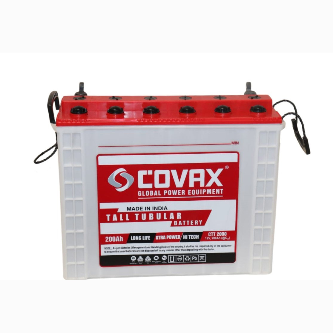 BATTERY COVAX TUBULAR  CTT2000 12V/200AH  سائله هنديه انبوبيه / تفقد البطاريه كفالتها  اذا تم تشغيلها على الليدات ,Batteries