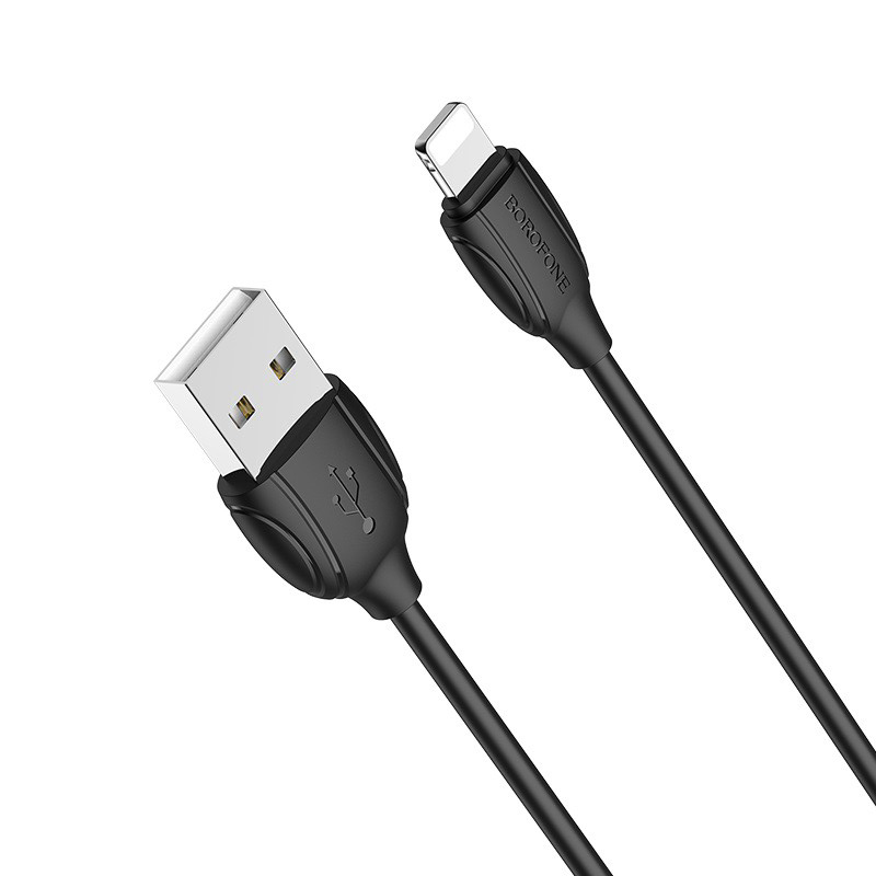 CABLE LIGHTNING USB DATA & CHARGE FOR SMARTPHONE BOROFONE 2.4A BX 19 ,Other Smartphone Acc
