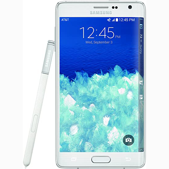 MOBILE PHONE SAMSUNG 5.6 QUAD CORE 2.7GHZ 3G 32GB DUAL SIM GALAXY NOTE EDGE - WHITE مستعمل, Used Smartphone