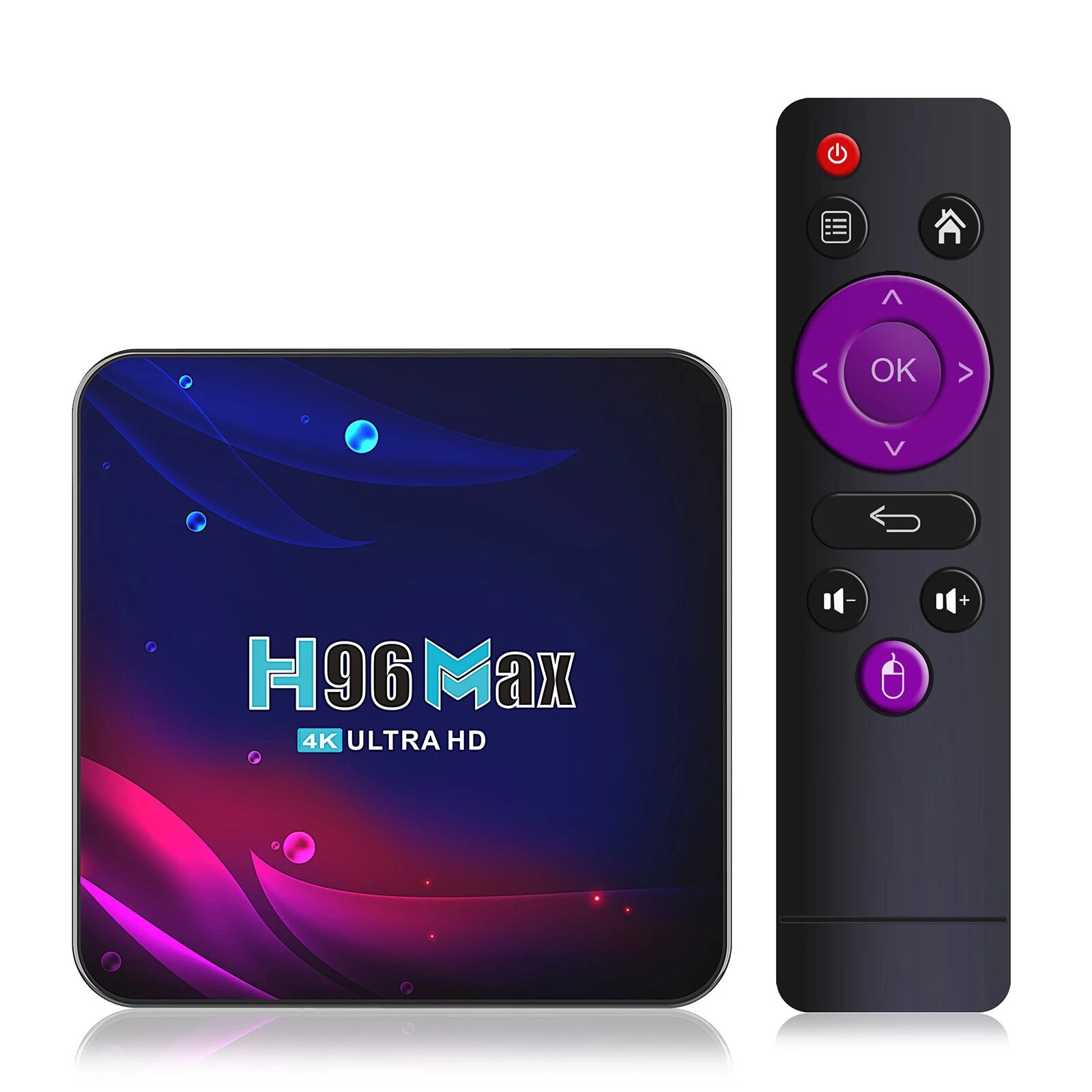 SMART TV BOX ANDROID H96 MAX- QUAD CORE RAM 4G / ROM 32G - 6K - WIFI - HDMI - LAN -H616 -ANDROID 10.1 ,Other Smartphone Acc