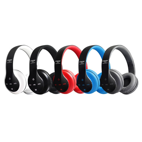 HEADPHONE BLUETOOTH CLEVER MICRO SD + FM RADIO + AUX + MIC - W07 COLOR ,Smartphones & Tab Headsets