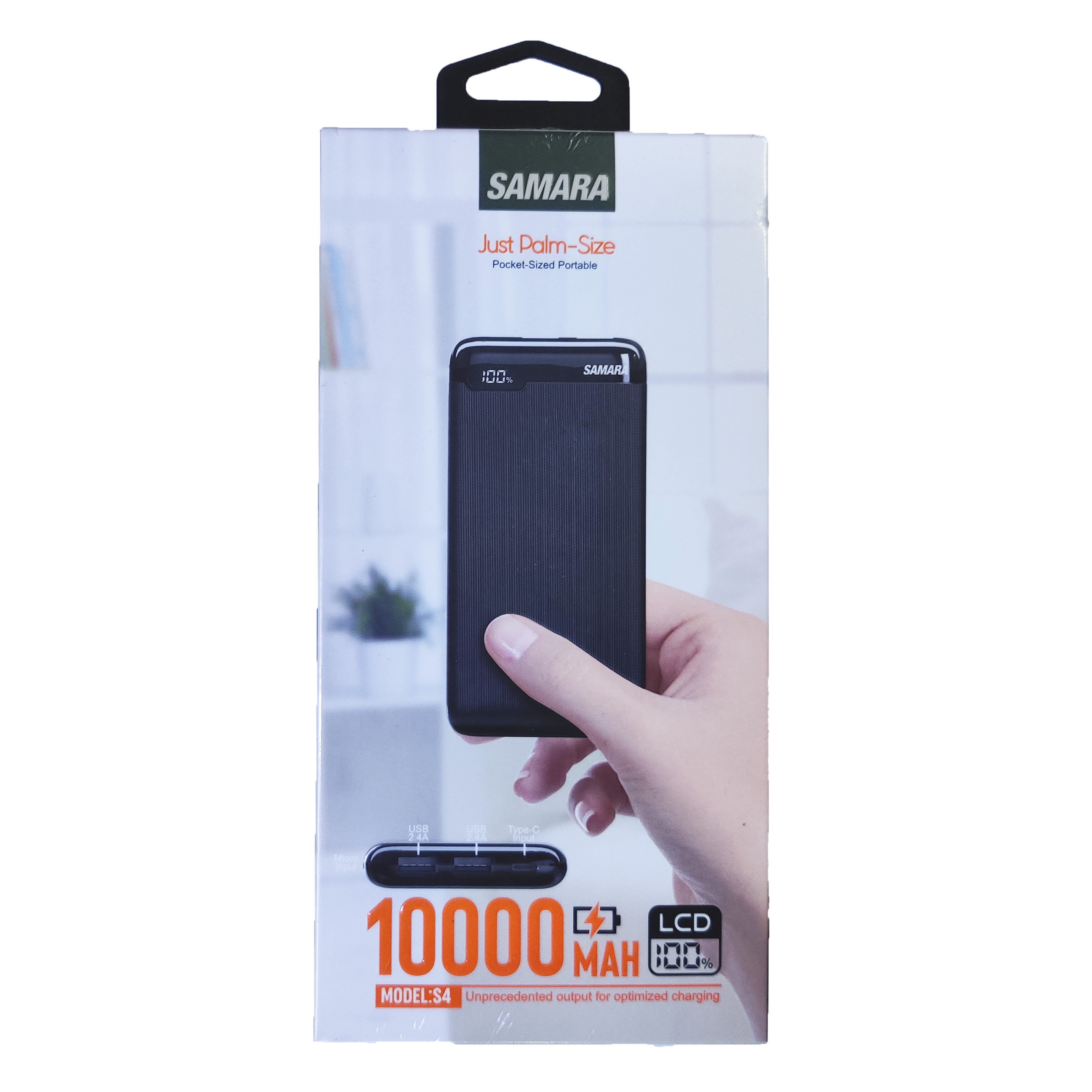 EXTERNAL BATTERY SAMARA 10000 MAH FOR SMART DEVICES POWER BANK WITH LCD S4 ,Smartphones & Tab Power Banks