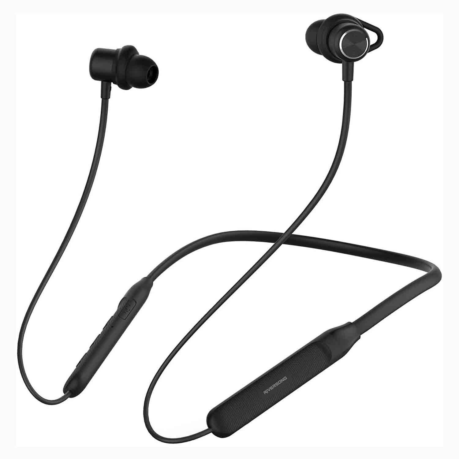 HEADSET BLUETOOTH BEHIND THE NECK RIVERSONG HIGH QUALITY STREAM W EA106 سماعه قوس ,Headphones & Mics