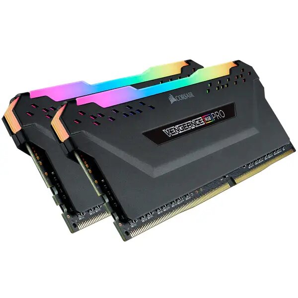 GAMEING RAM FOR PC CORSAIR DDR4 3200MHZ 16GB (2 X 8GB) VENGEANCE® RGB PRO C16 BLK ,Desktop RAM