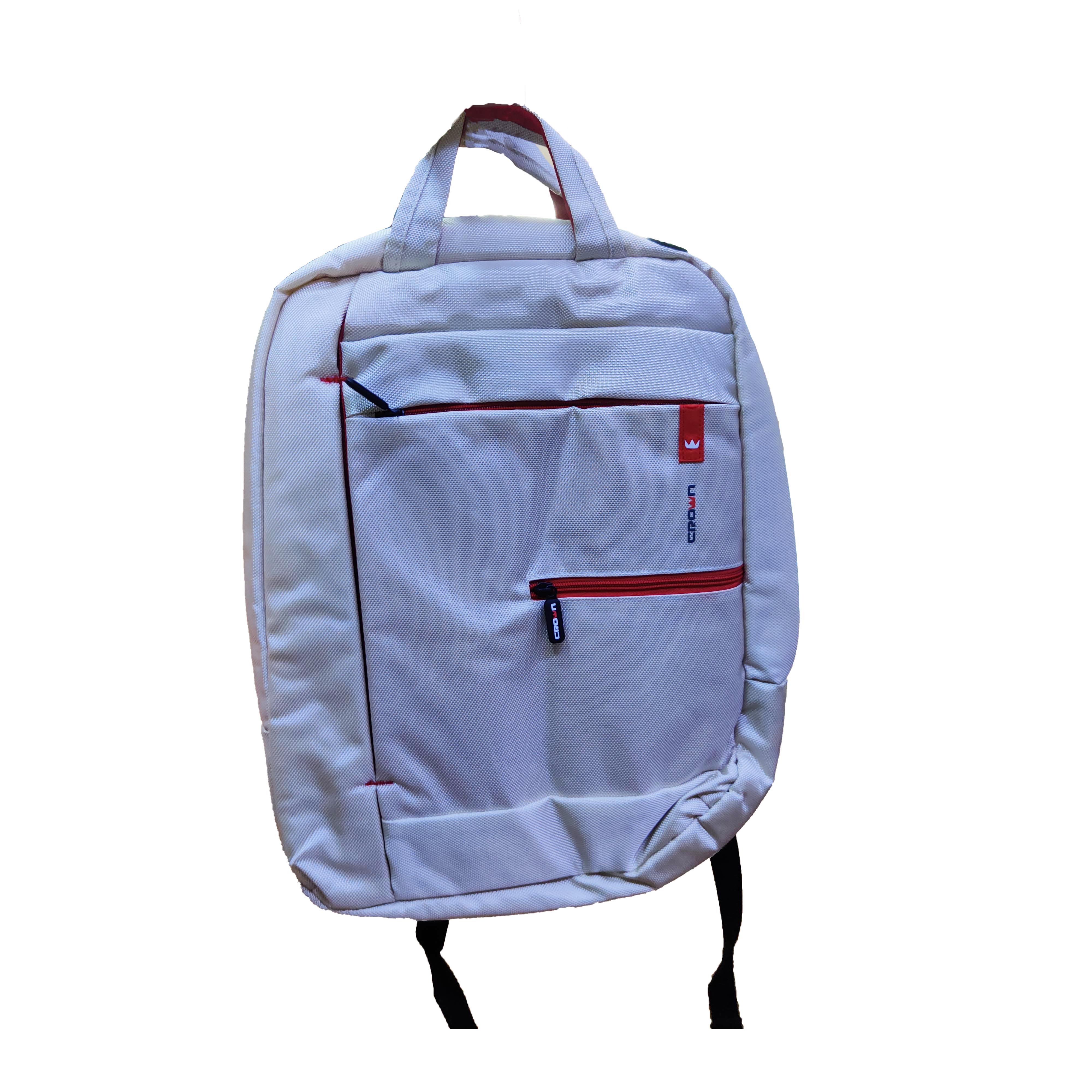 NOTEBOOK BACK BAG 15.6 CROWN WHITE ظهر ,Laptop Bag