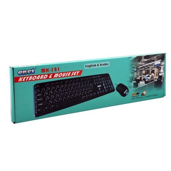 KEYBOAR+MOUSE ENET MK-121 USB ,Keyboard