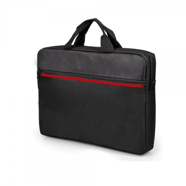 NOTEBOOK BAG 8709 قماش خط احمر  15.6 ,Laptop Bag