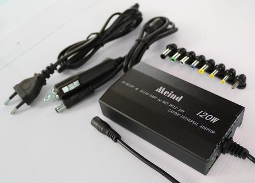 UNIVERSAL CAR AND HOME ADAPTER FOR LAPTOP 12V/220V IN- 12 TO 24V OUT WITH USB شاحن لابتوب سيارة ,Laptop Charger