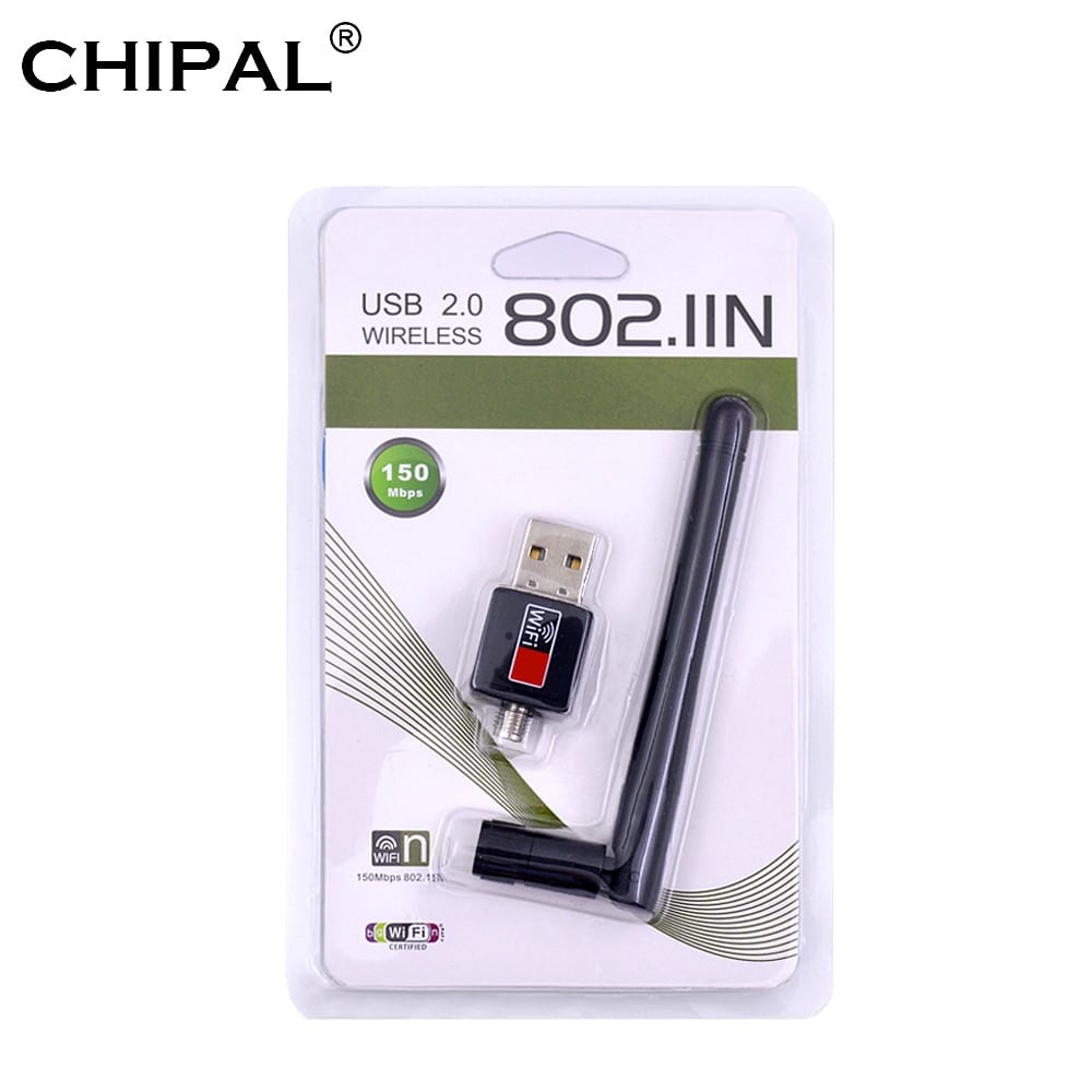 CARD LAN WIRELESS  WITH 1 ANTENNA 802.IIN MINI USB2.0 150N انطين طويل ,Wirless & Switch