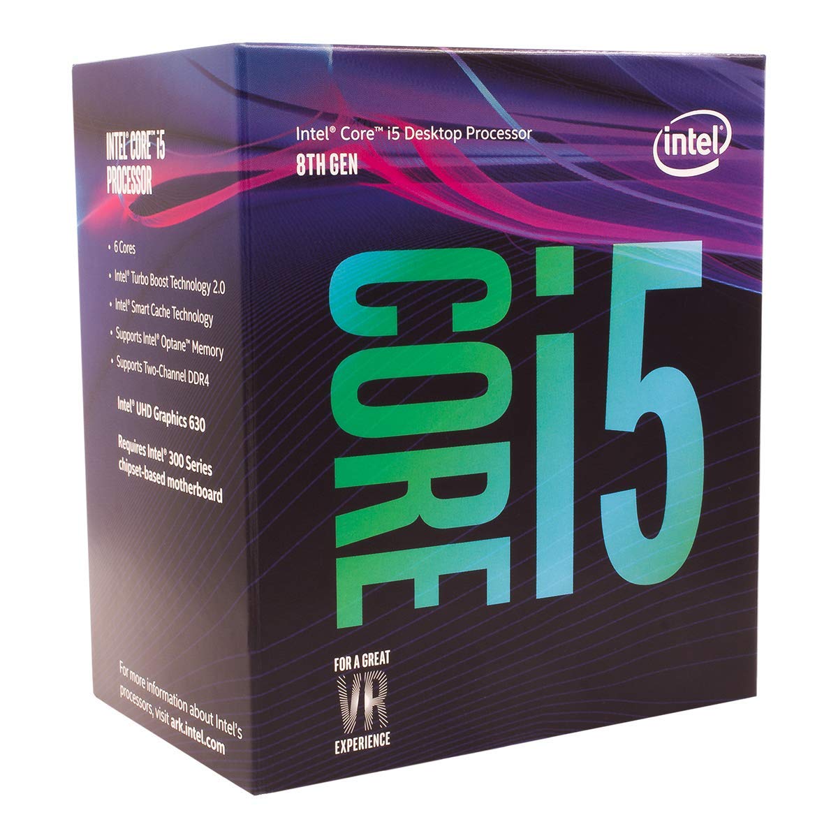 CPU INTEL CORE™ i5 8400 TH GEN 2.8 GHz 9MB CACHE SOK LGA 1151 TRAY بدون مروحه, Desktop CPU