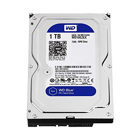 HD 1 TERRA WD BLUE  SATA3 64M 3.5 INCH FOR PC PULL OUT مسحوب من اجهزة براند تم الاختبار والفحص, Desktop HDD