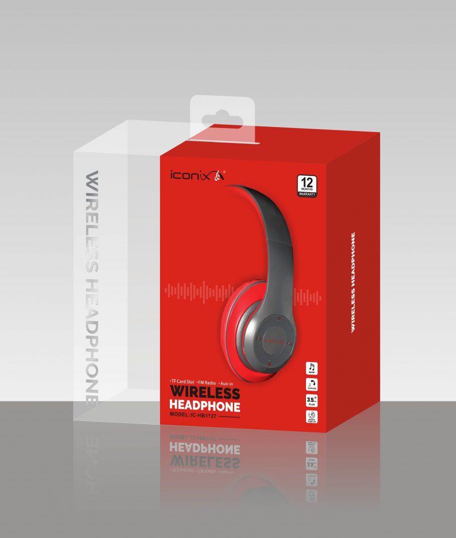 HEADSET BLUETOOTH I CONIX IC-HB 1127/1126+FM+ MICRO SD+ AUX COLOR, Headphones & Mics