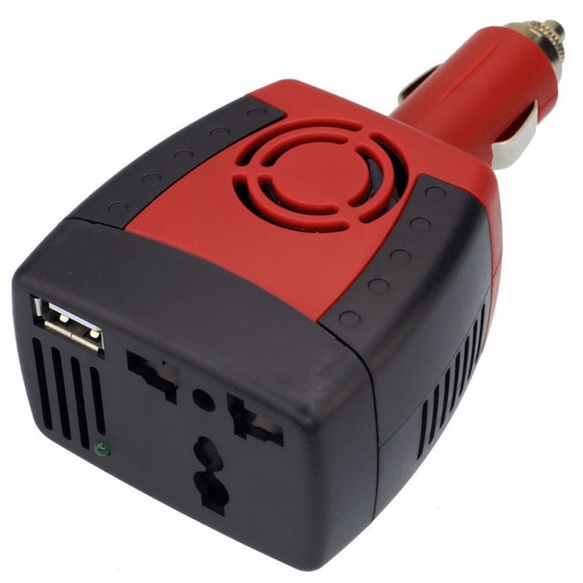 انفيرتر للسيارة / محول من 12Vالى 220V مع مدخل USB 5v
يدخل في جكة القداحة / يحول من 12Vالى220// 150W تقريبا
 مدخل USB 5V فعلي, Inverters