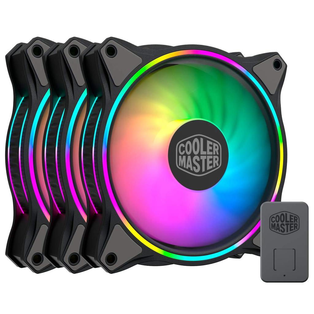 COOLER MASTER FAN CASE MASTERFAN MF120 HALO 3IN1 FAN SIZE 120 ,Fan Cooler