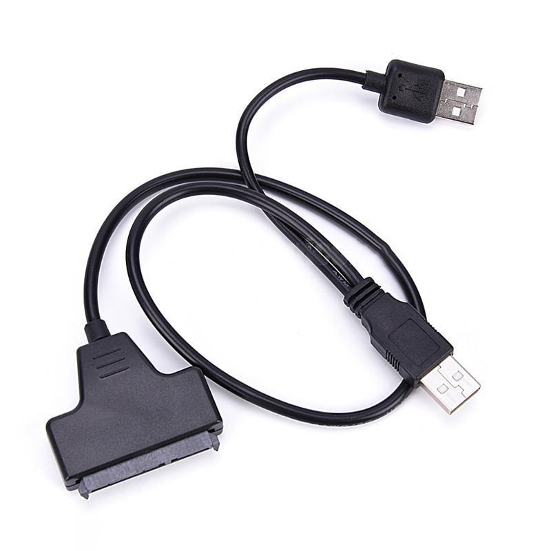 تحويلة بدون بور خاصه بسواقة اللاب توب CONVERTER SATA TO USB + USB POWER ,Cable