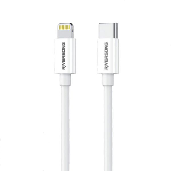 CABLE TYPE-C TO Lightning FOR IPHONE & IPAD DATA & CHARGE RIVERSONG 2.1A CL76 تايب سي الى ايفون ,Other Smartphone Acc