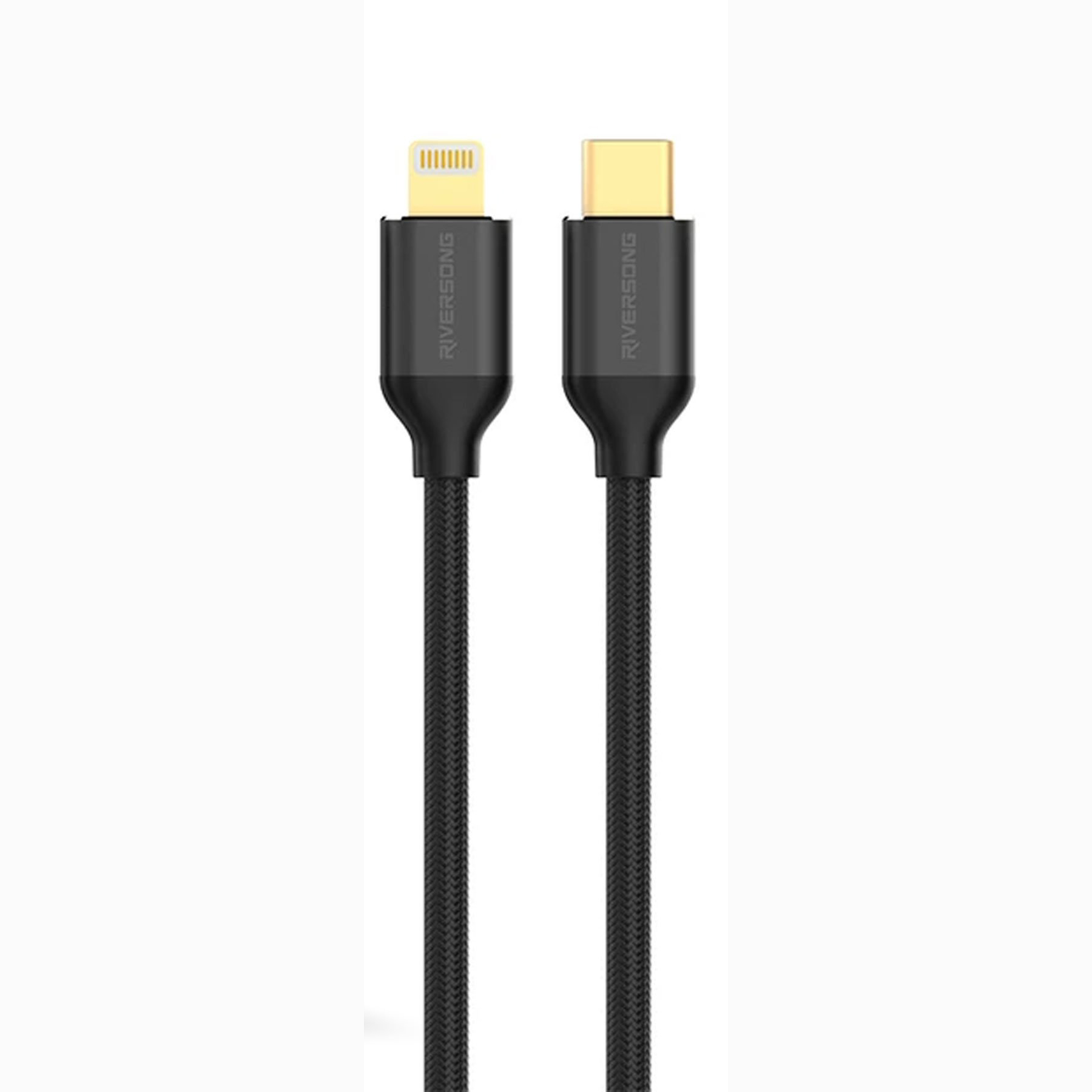CABLE TYPE-C TO Lightning FOR IPHONE & IPAD DATA & CHARGE RIVERSONG 2.4A CL47 تايب سي الى ايفون ,Other Smartphone Acc