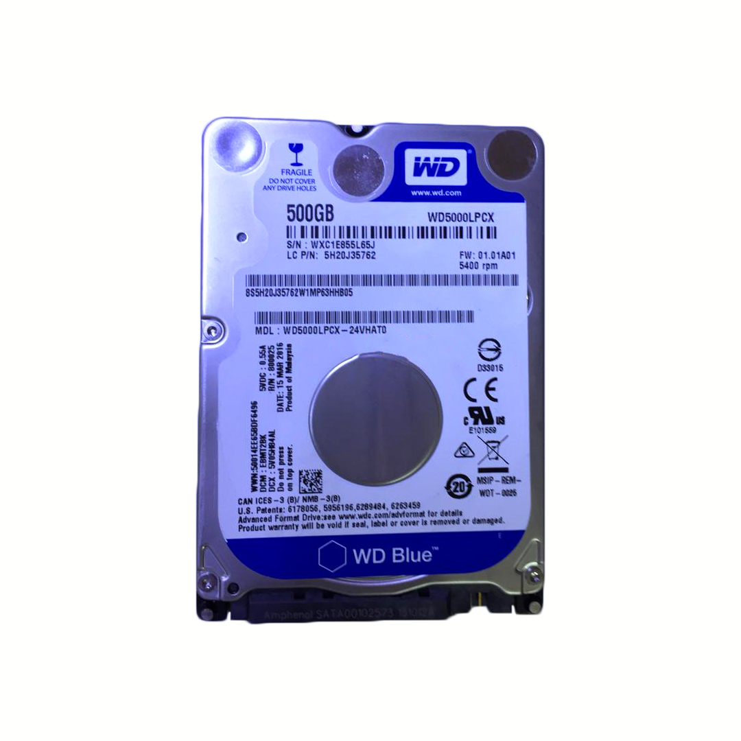 HDD 500GB WD SATA3 FOR NOTEBOOK 5400RPM مستعمل
للاستخدام كهارد خارجي فقط ضمن بوكس ,Other Used Items