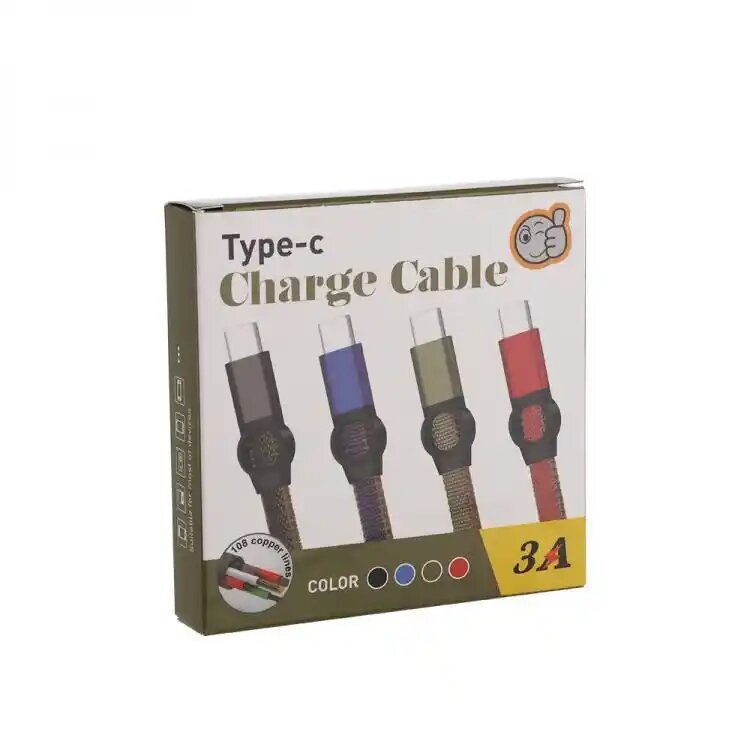 CABLE  TYPE C USB DATA & CHARGE FOR SMARTPHONE TRAY كبل شحن قصير تايب سي للبور بانك قماش ,Other Smartphone Acc
