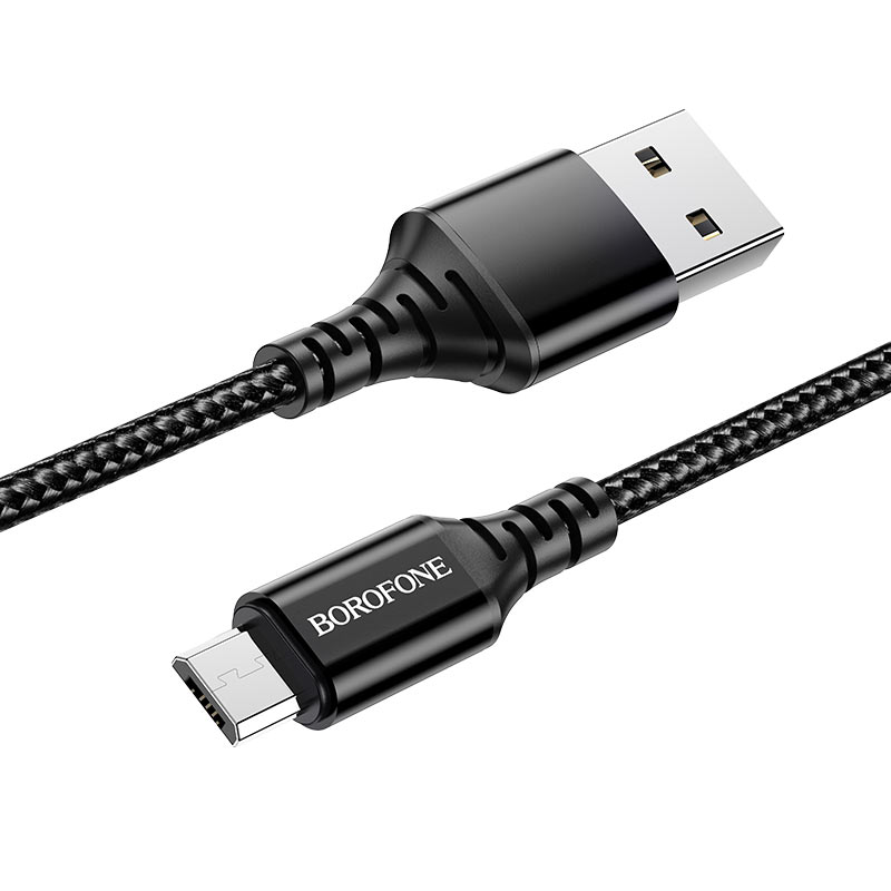 CABLE MICRO USB DATA & CHARGE FOR SMARTPHONE BOROFONE 2.4A BX 54 قماش ,Other Smartphone Acc