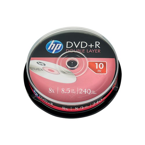 CD BLANK DVD+R DOUBLE LAYER HP 8.5G 8X, Blank CD & DVD