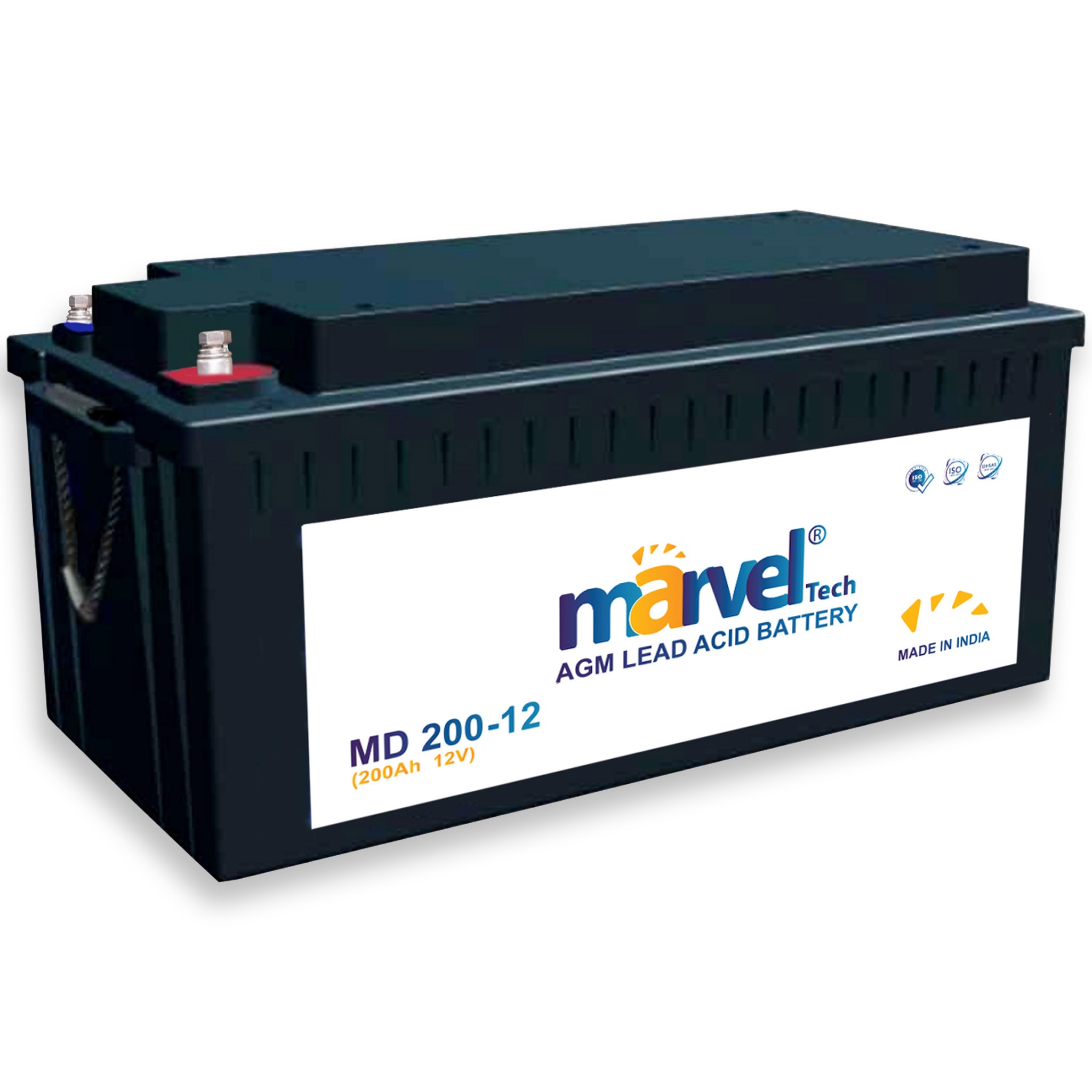 BATTERY MARVEL  12V/200 AH   LEAD ACID MD200 ,Batteries