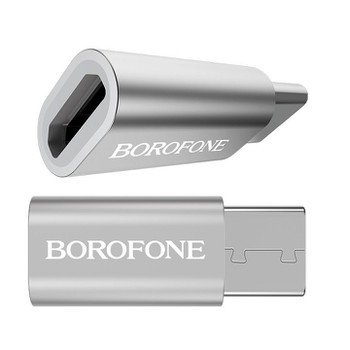 MINI OTG ADAPTER FROM MICRO USB TO  TYPE C BOROFONE BV4 جوده عاليه ,Cable
