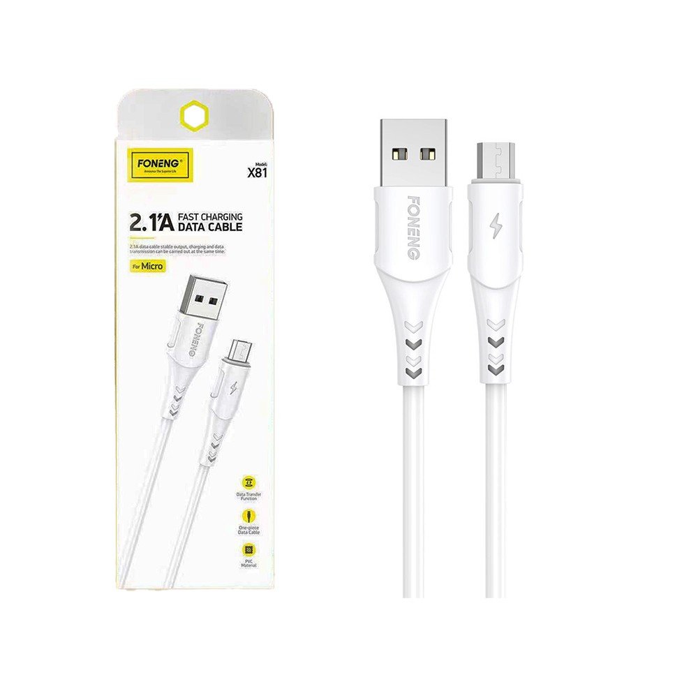 CABLE MICRO USB DATA & CHARGE FOR SMARTPHONE FONENG 2.1A X81 ,Other Smartphone Acc