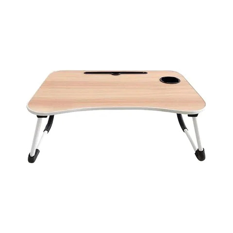 طاولة لابتوب خشب ملونة مع قاعدة مع ستاند للتاب والموبايل وحاملة للفنجان ,Laptop Accessories