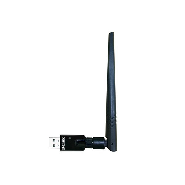 CARD LAN WIRELESS-N MINI USB2.0 150N D-LINK DWA-127 WITH ANTENNA, Wirless & Switch