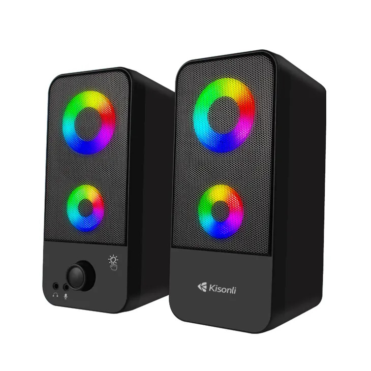 SPEAKER MULTIMEDIA KISONLI X9  RGB 3WX2 USB ,Speakers