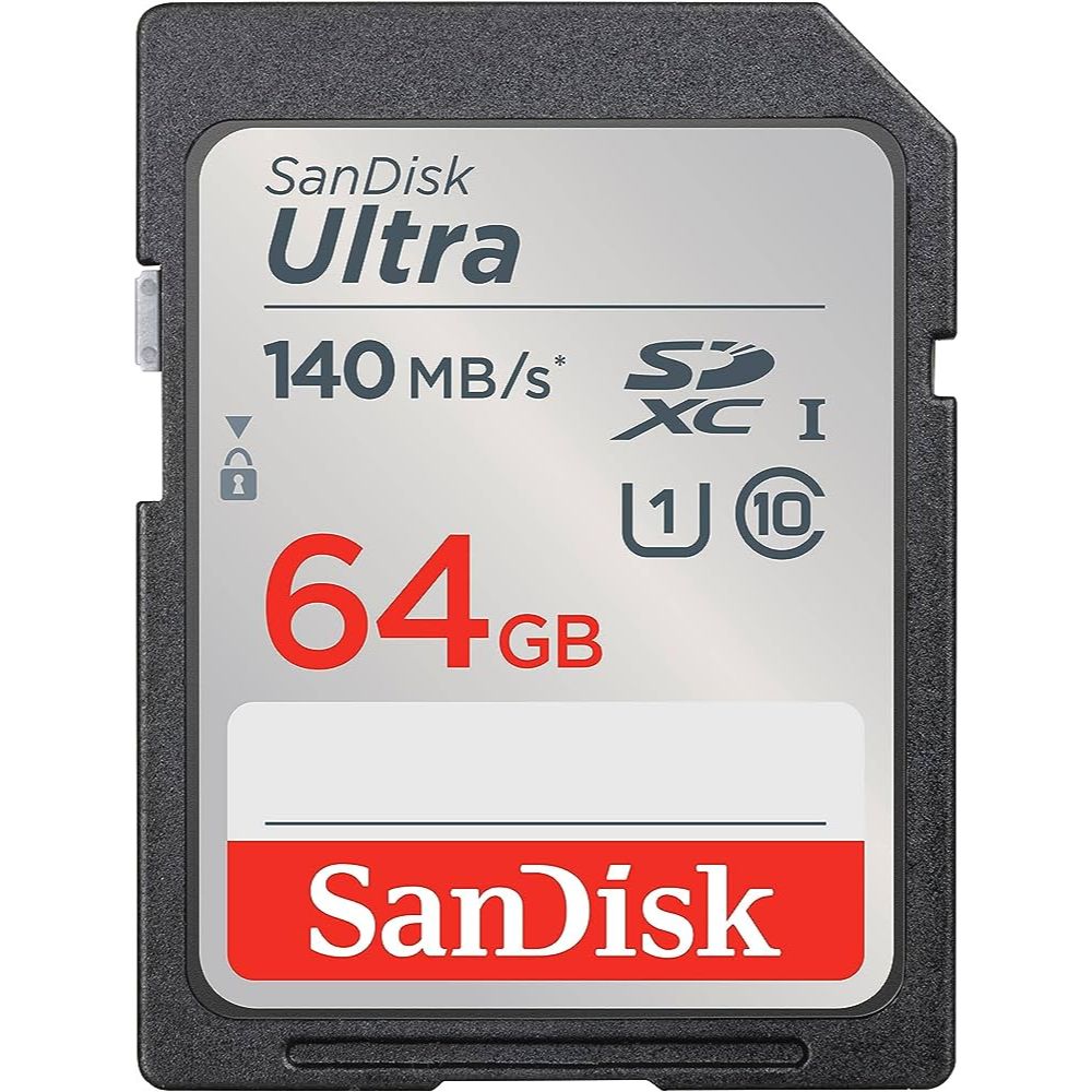 RAM 64GB SD FLASH CARD FOR CAMERA SANDISK 140MB CLASS 10 ,Flash Card