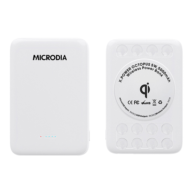 EXTERNAL BATTERY XPOWER MICRODIA CHGARGER & WIRELESS 5000 MAH FOR SMART DEVICES POWER BANK 5W وايرليس - - ,Smartphones & Tab Chargers