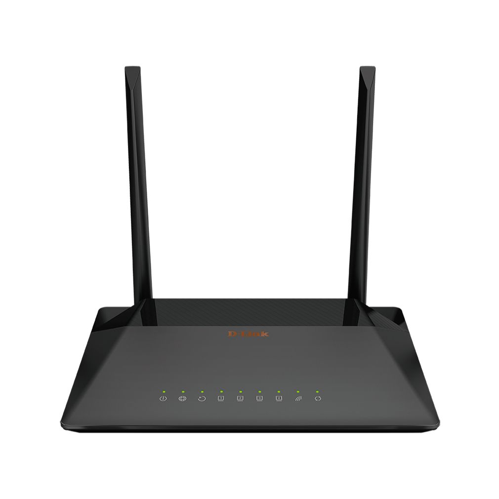 ADSL2 MODEM+ROUTER+4PORT+ACCESSPOINT WIRELESS-N 300Mbps D-LINK DSL-224+FILTER BLACK/VDSL2 /ADSL2+, ADSL Routers