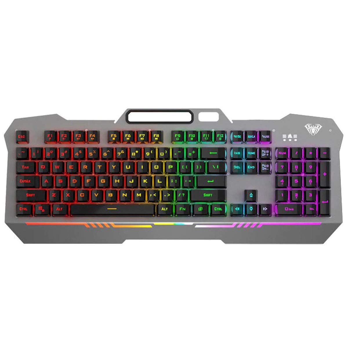 GAMING KEYBOARD AULA WIND F3010 METAL PANEL MIX BACKLIT LED USB ,Keyboard