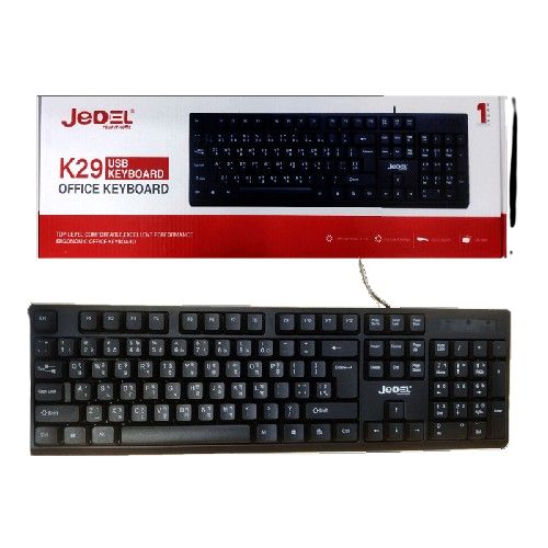 KEYBOARD JEDEL K29 USB بدون ملتي ميديا ,Keyboard