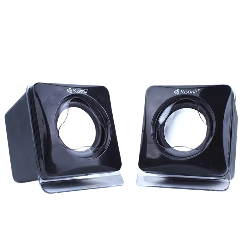 SPEAKER MULTIMEDIA KISONLI V-410 USB POWER 1.5*2 3.5W 2 CHANNEL ,Speakers