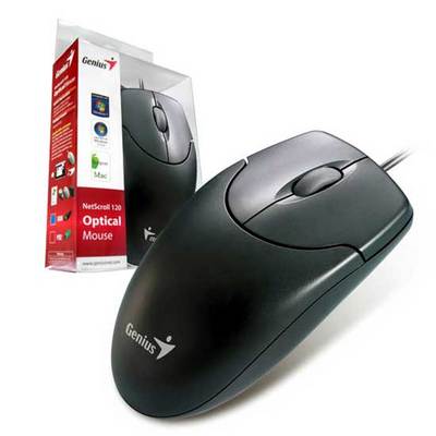 MOUSE GENIUS NETSCROLL 120 BLACK 800DPI USB ,Mouse