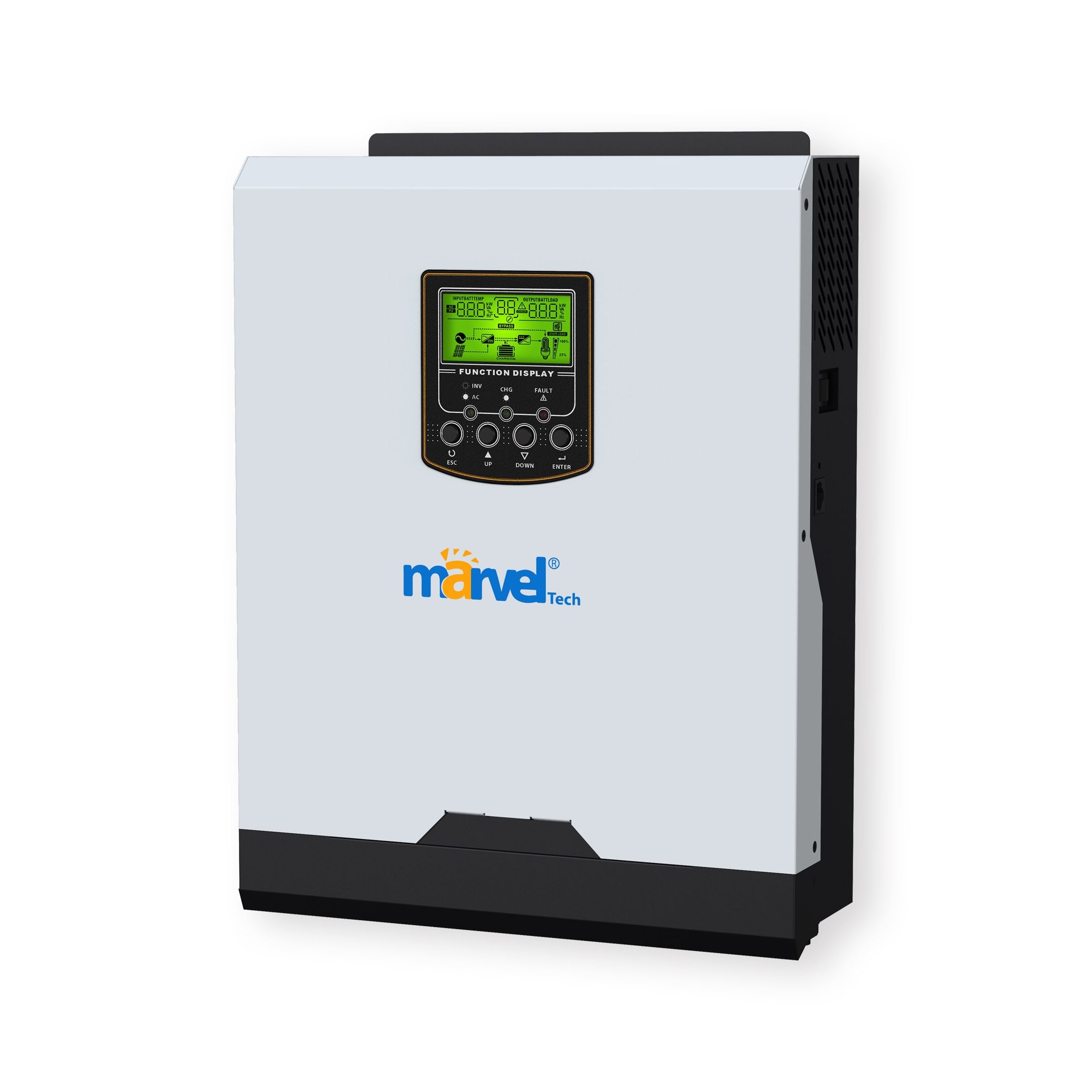SOLAR INVERTER MARVEL-SOLAR 2500W/24 MPPT AXPERT VMII PREMIUM 2.5 KW  CHARGER 80A/24 PV100A MAX/ MPPT RANG 30 TO 400 / PVPOWER 3000W شاشه ثابته/WIFI ,Inverters